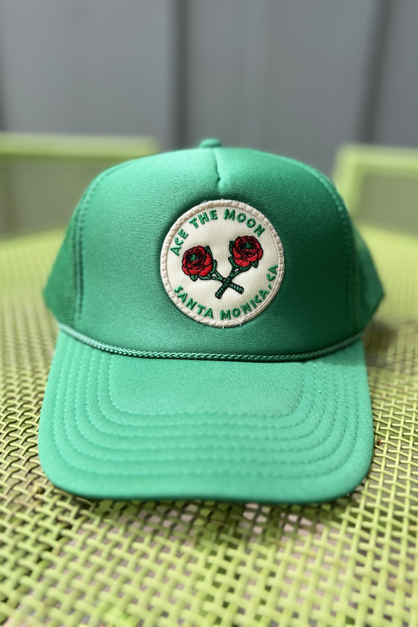Ace the Moon Crossed Rose Rackets Hat - Tennis Hat by Ace the Moon Tennis and Pickleball apparel brand los angeles california