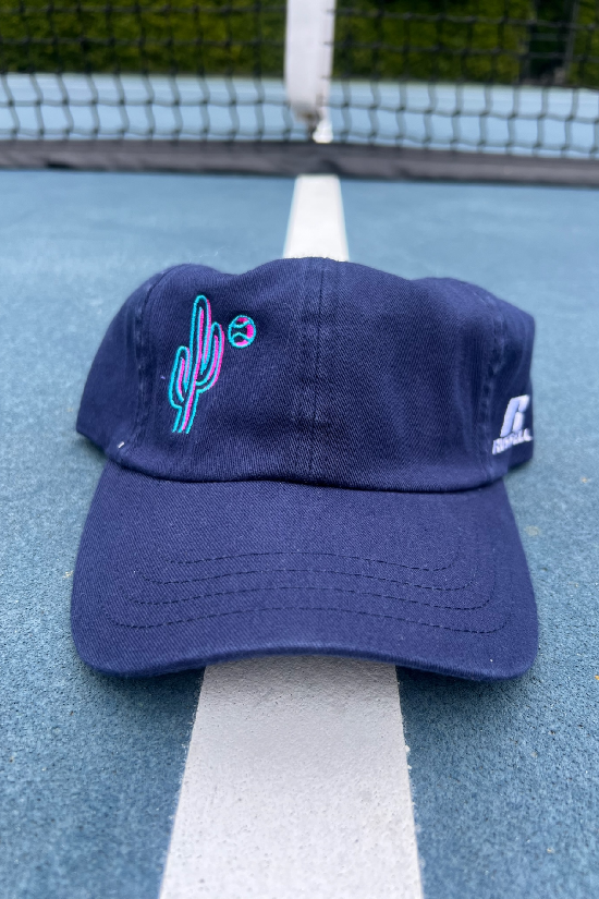 Embroidered Vintage Tennis Russel Hat by Ace the Moon Tennis and Pickleball Apparel Brand Los Angeles California