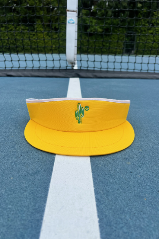 Embroidered Vintage Tennis Visor by Ace the Moon Tennis and Pickleball Apparel Brand Los Angeles California