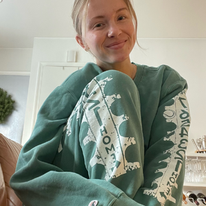 Tennis Score Tube Sweatpants in green by Ace the Moon LA premium tennis and pickleball apparel brand