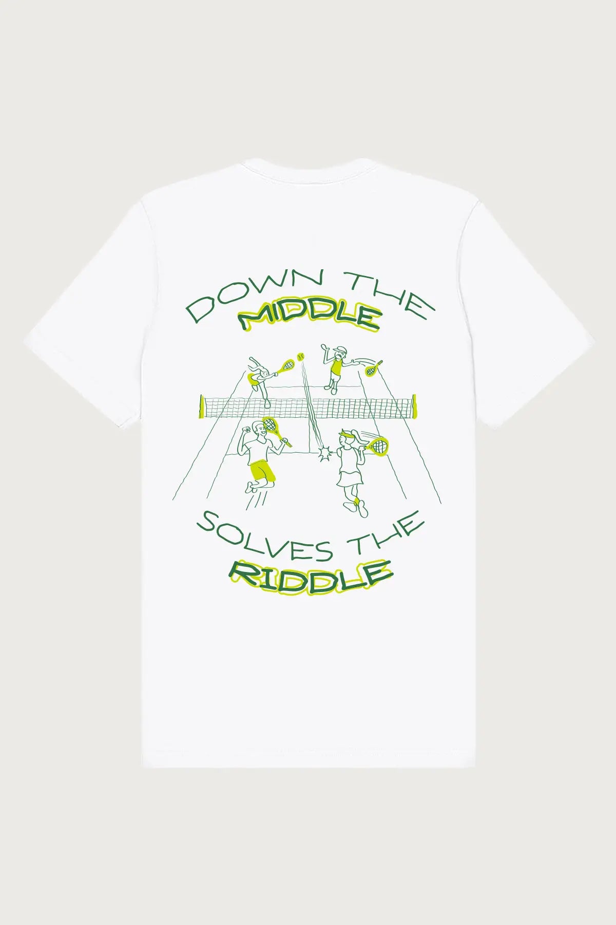 Down the Middle Solves the Riddle Tee – Ace The Moon Down the Middle Solves the Riddle Tee – Ace The Moon