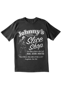 johnny's slice shop funny tennis shirt by ace the moon tennis and pickleball apparel brand