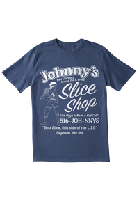 johnny's slice shop funny tennis shirt by ace the moon tennis and pickleball apparel brand