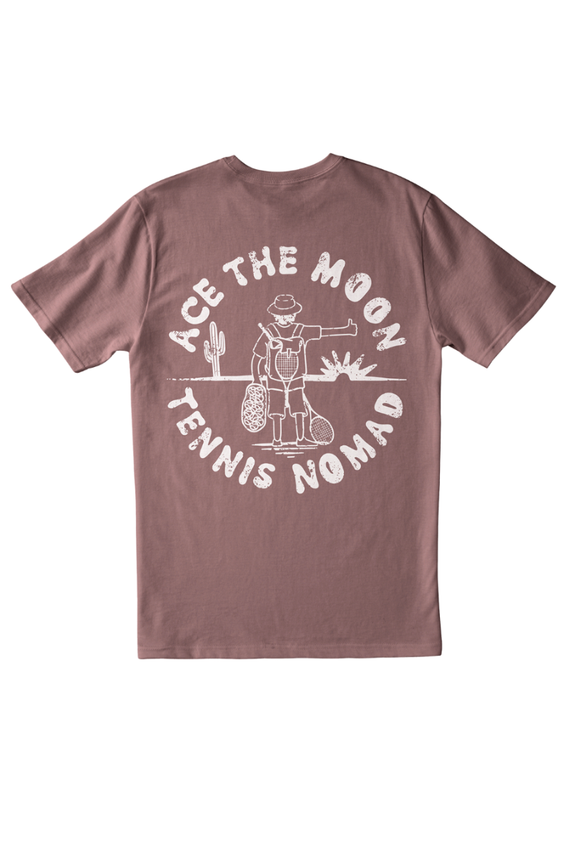 Tennis Nomad tee by Ace the Moon tennis and pickleball apparel brand