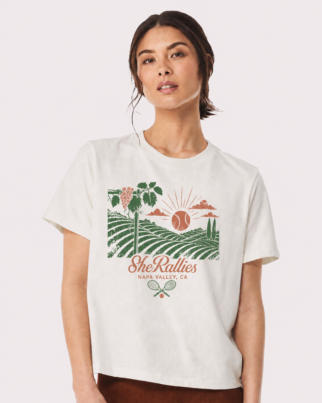 "SheRallies" USTA NorCal X Ace the Moon Collab Tee