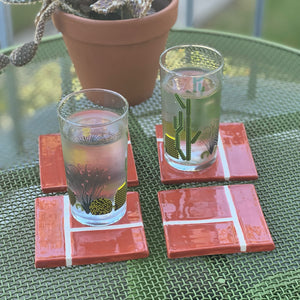 Tennis Court Coaster Set sold by Ace the Moon Tennis and Pickleball Brand in Los Angeles California
