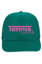 Tennis Friends Trucker Hat by Ace the Moon Tennis and Pickleball Athleisure wear brand Los Angeles