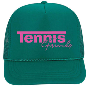 Tennis Friends Trucker Hat by Ace the Moon Tennis and Pickleball Athleisure wear brand Los Angeles