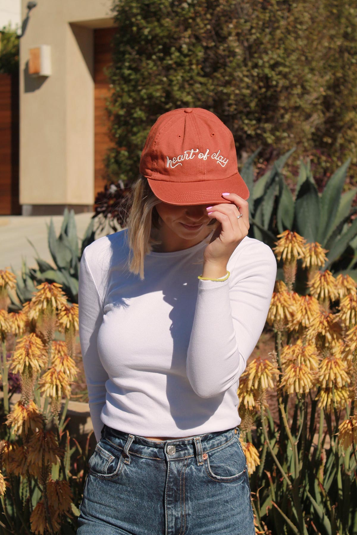 heart of clay dad hat, tennis hat by Ace the moon tennis apparel company