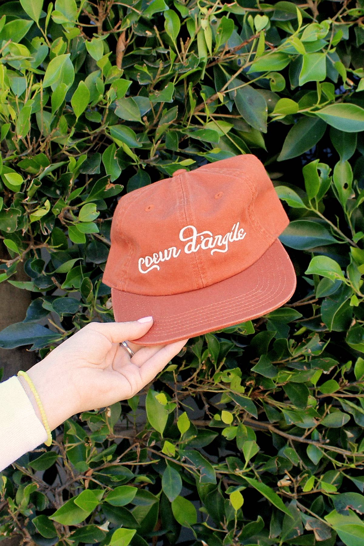 heart of clay dad hat, tennis hat by Ace the moon tennis apparel company