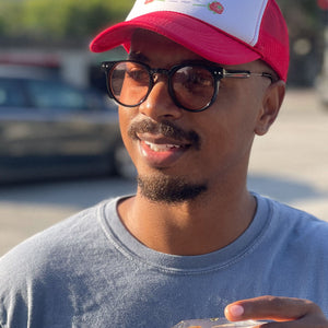 Rose Avenue Racket & Paddle Shop Hat - Tennis hat by Ace the moon Tennis and pickleball apparel brand los angeles california