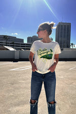 Pickle Springs Rocker Tennis Tee in White by Ace the Moon Premium Tennis and Pickleball Apparel Brand