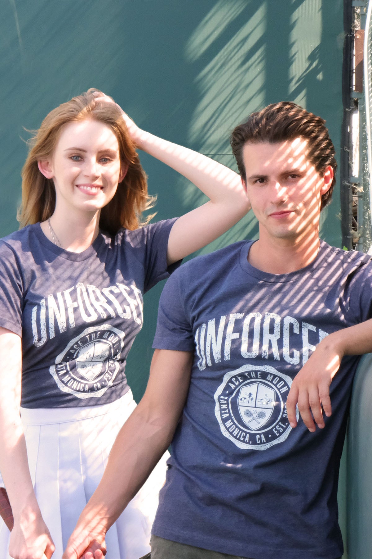 Unforced Tees in Navy and Teal
