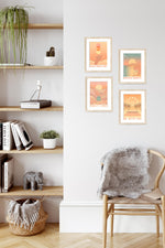 Tennis landscape artist print sold by Ace the Moon Premium tennis brand Los Angeles