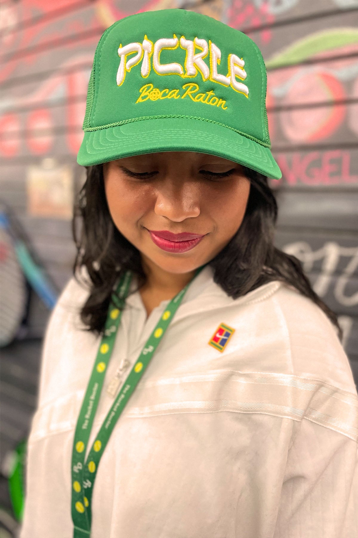 Pickle Boca Raton Trucker Hat Pickle Ball and Tennis hat by Ace the Moon Apparel Brand