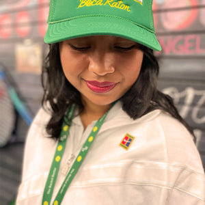 Pickle Boca Raton Trucker Hat Pickle Ball and Tennis hat by Ace the Moon Apparel Brand