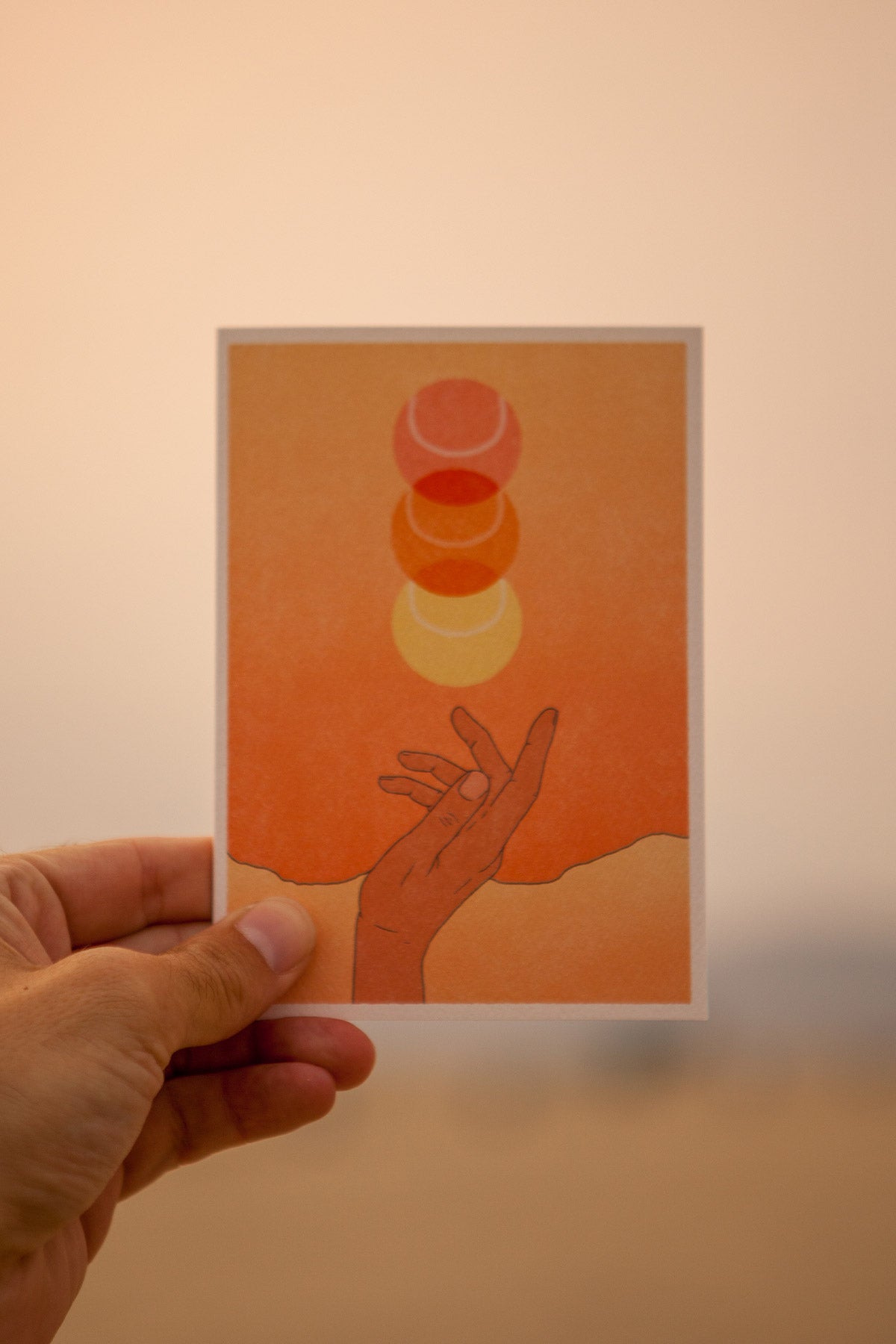 Hand Meets Sky Card
