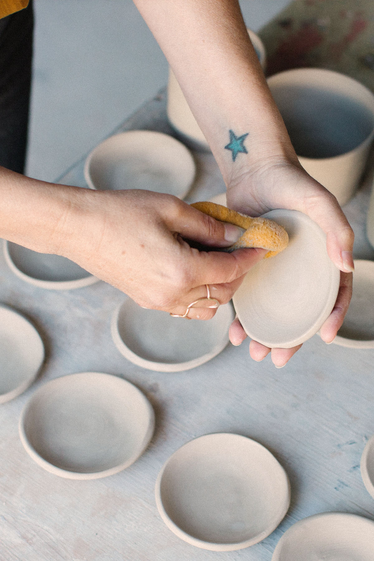 Smile, Smile, Smile Tennis Ball Ring Dish sold by Ace the Moon Tennis brand LA