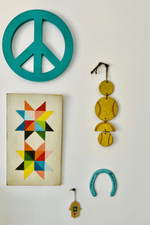 Tennis Ball Wall Hanging ceramic art - Ace the Moon Los Angeles California