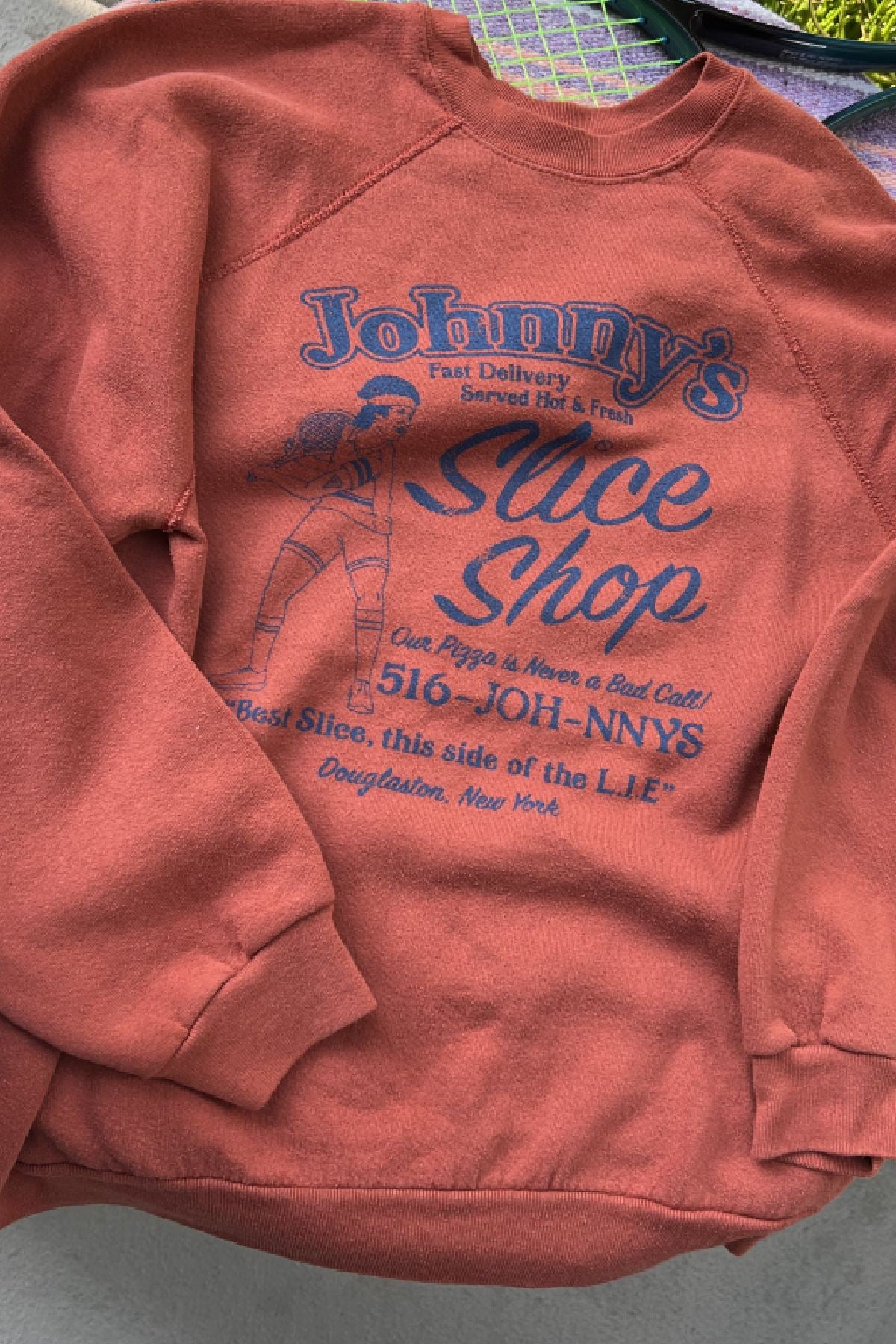 Johnny's Slice Shop-Upcycled Crewnecks