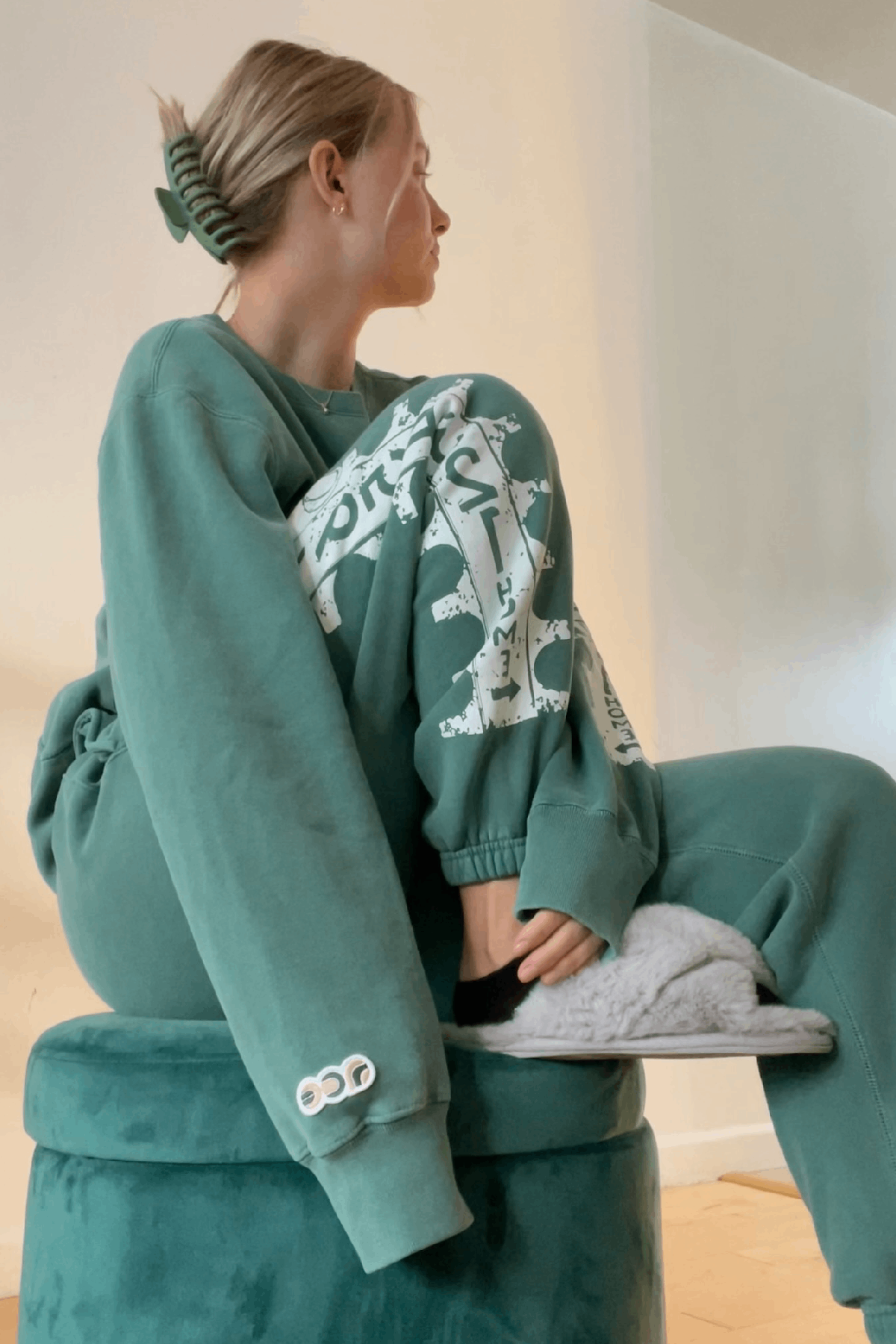 The Tennis Score Tube Crewneck Sweatshirt by Ace the Moon Tennis and pickleball apparel brand los angeles california