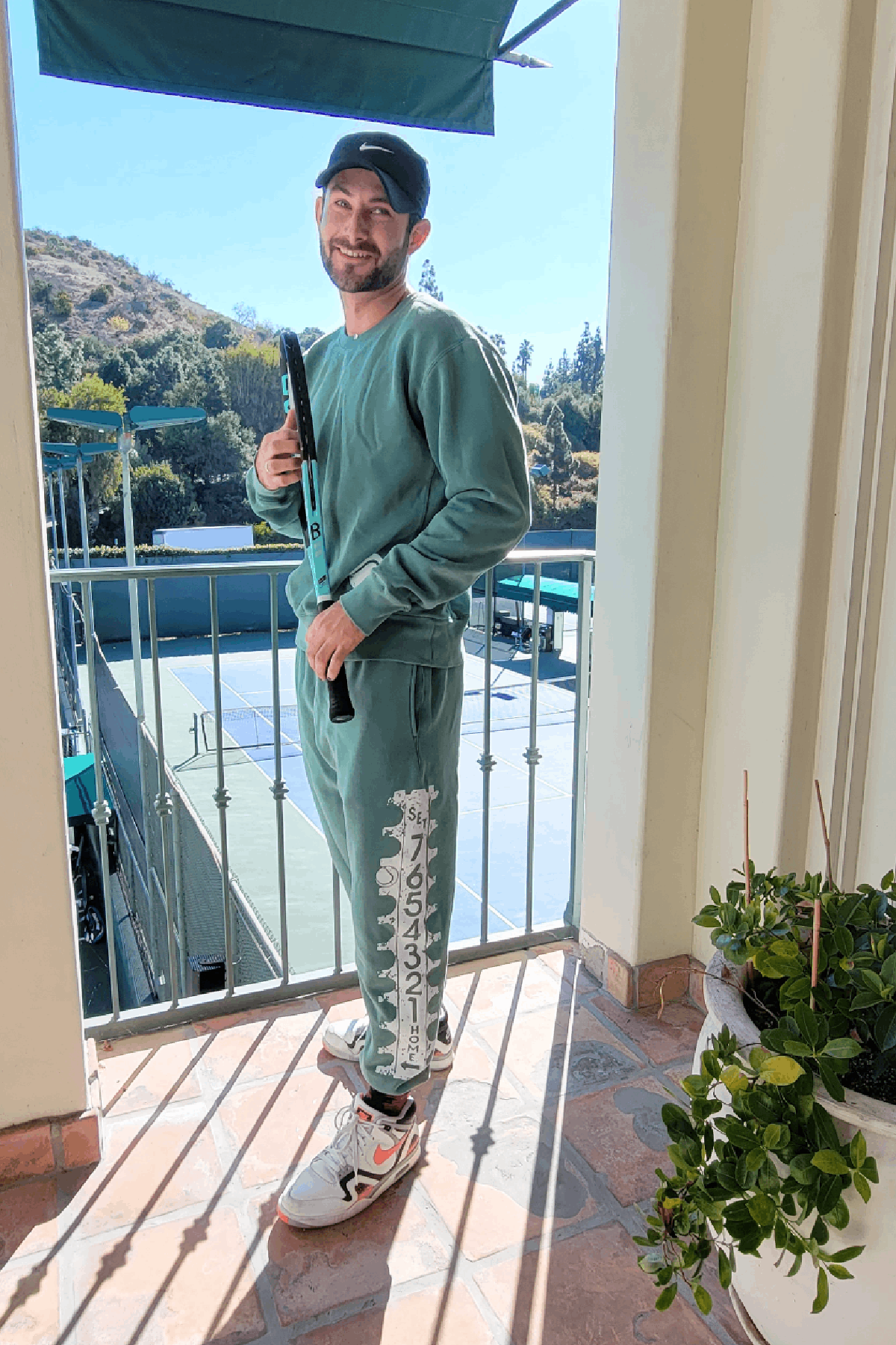 The Tennis Score Tube Crewneck Sweatshirt by Ace the Moon Tennis and pickleball apparel brand los angeles california