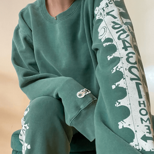 The Tennis Score Tube Crewneck Sweatshirt by Ace the Moon Tennis and pickleball apparel brand los angeles california