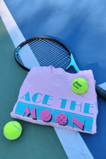 Miami Vice Crewneck in Medium Vintage crewneck sweatshirt by Ace the Moon Tennis and pickleball apparel brand